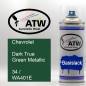 Preview: Chevrolet, Dark True Green Metallic, 34 / WA401E: 400ml Sprühdose, von ATW Autoteile West.